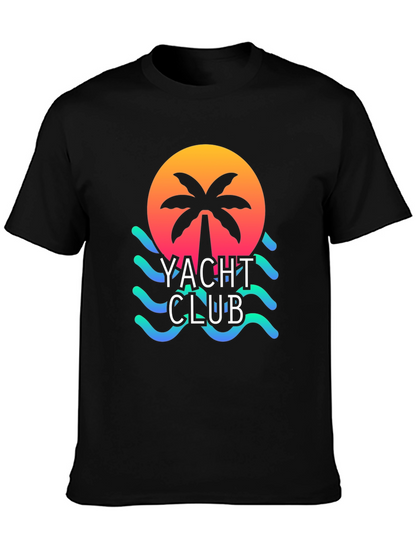 Yacht Club Graphic T-Shirt - Beach Vibes