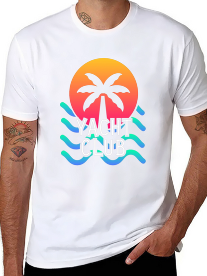 Yacht Club Graphic T-Shirt - Beach Vibes