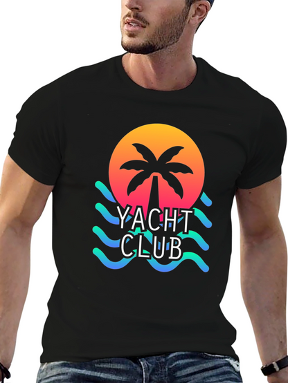 Yacht Club Graphic T-Shirt - Beach Vibes