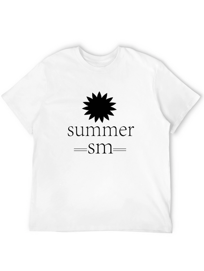 Summerism Graphic Tee - Black Cotton Blend Shirt
