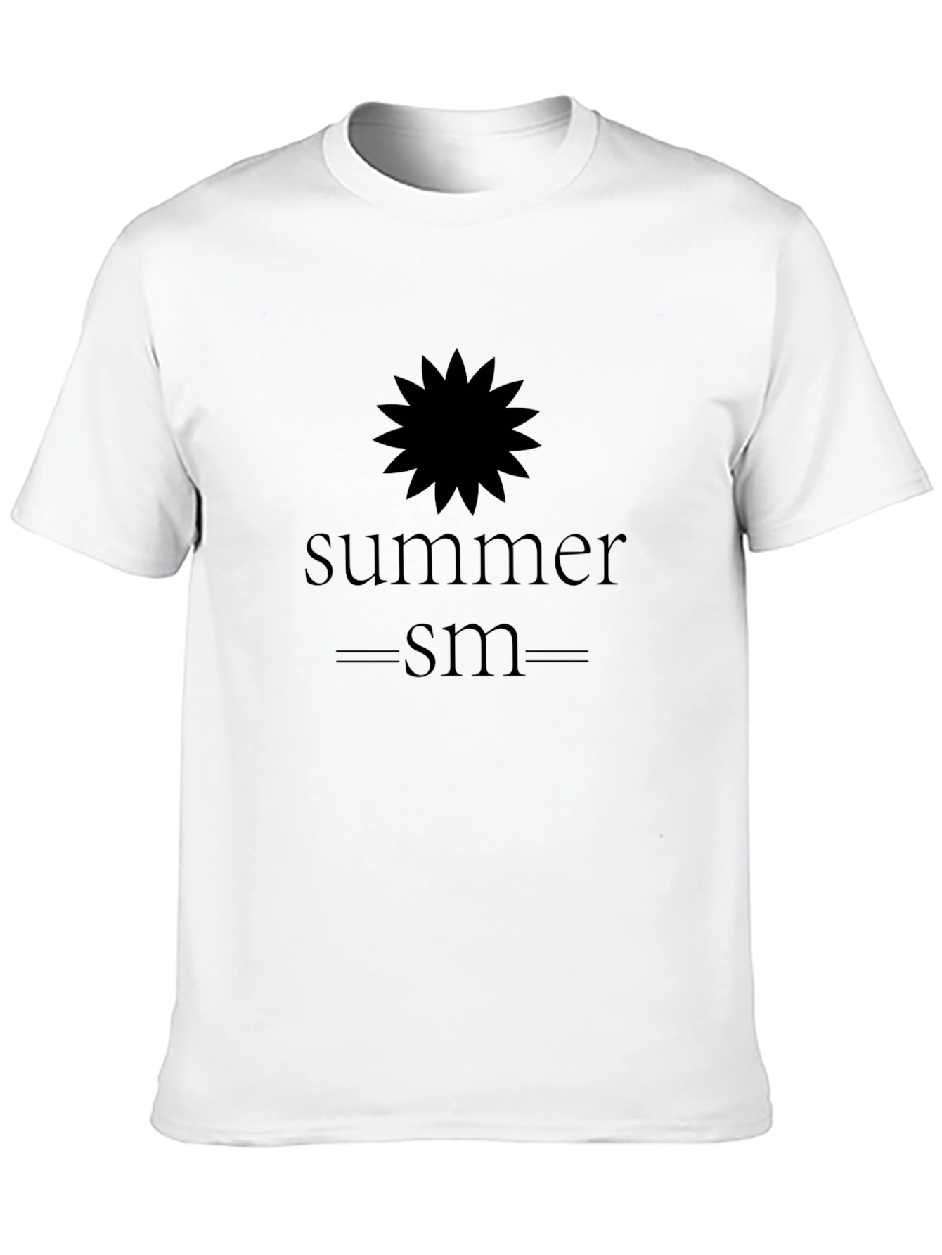 Summerism Graphic Tee - Black Cotton Blend Shirt