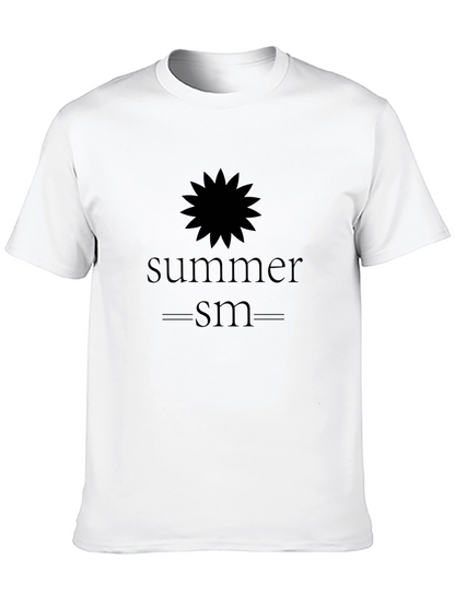 Summerism Graphic Tee - Black Cotton Blend Shirt