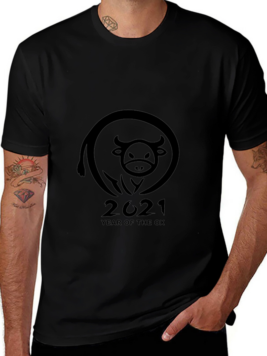 Year of the Ox 2021 Black T-Shirt