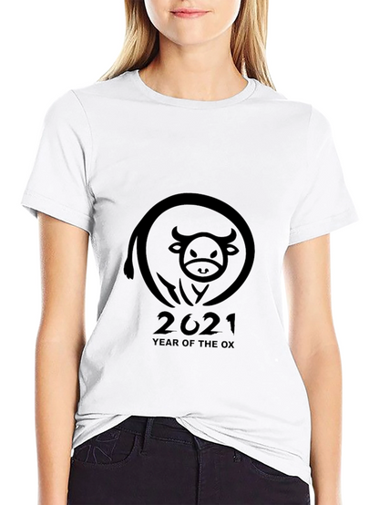 Year of the Ox 2021 Black T-Shirt