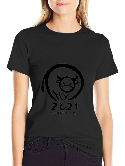 Year of the Ox 2021 Black T-Shirt