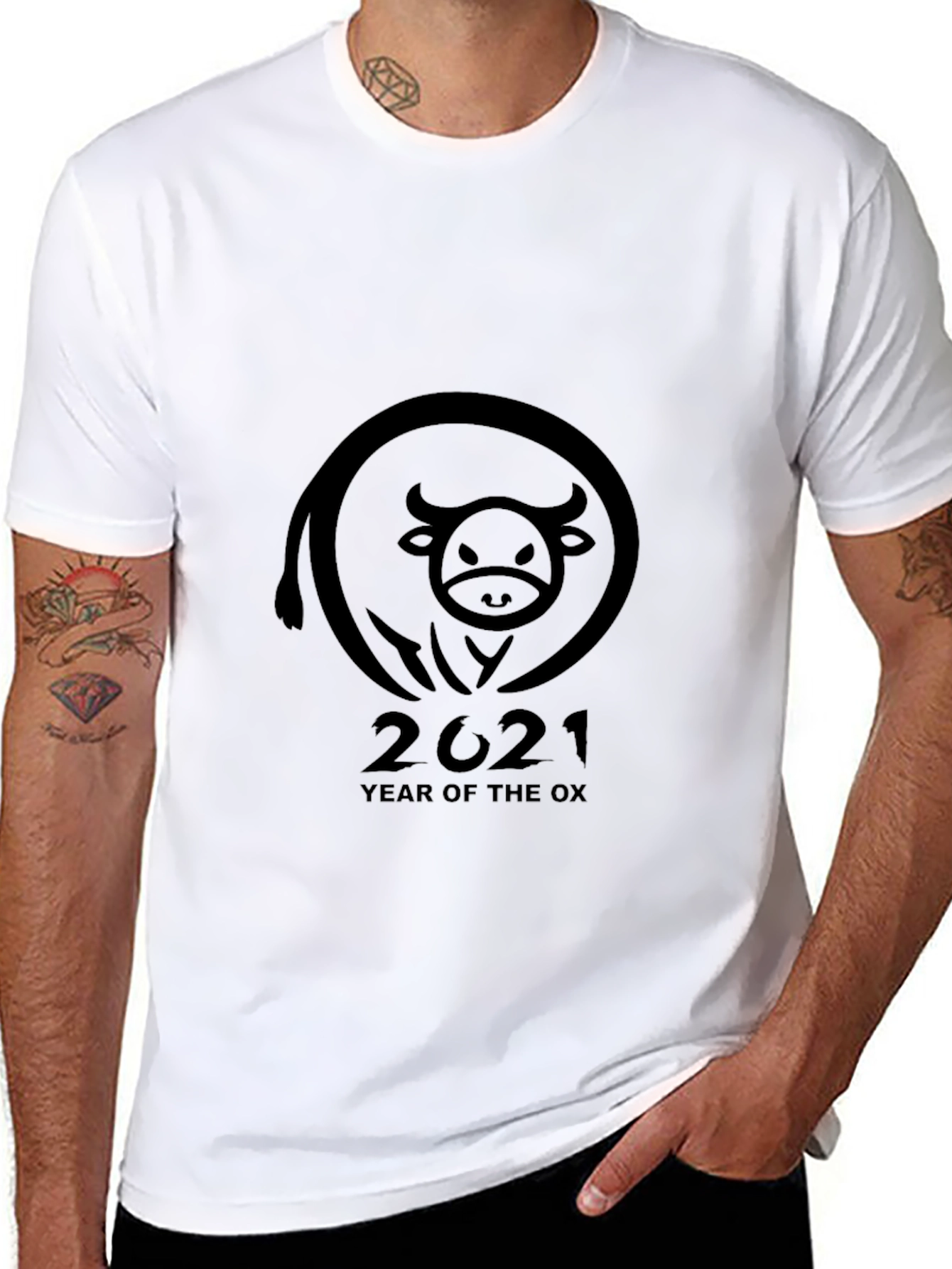 Year of the Ox 2021 Black T-Shirt