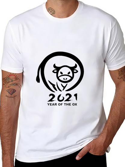 Year of the Ox 2021 Black T-Shirt