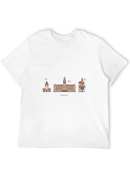 Cape Town Skyline Graphic Black T-Shirt