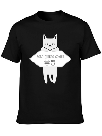 Solo Quiero Comer Funny Cat T-Shirt