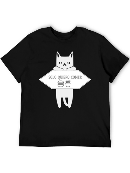 Solo Quiero Comer Funny Cat T-Shirt