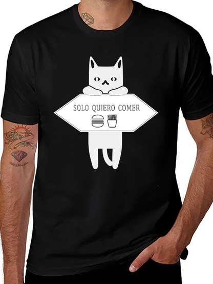 Solo Quiero Comer Funny Cat T-Shirt