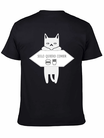 Solo Quiero Comer Funny Cat T-Shirt