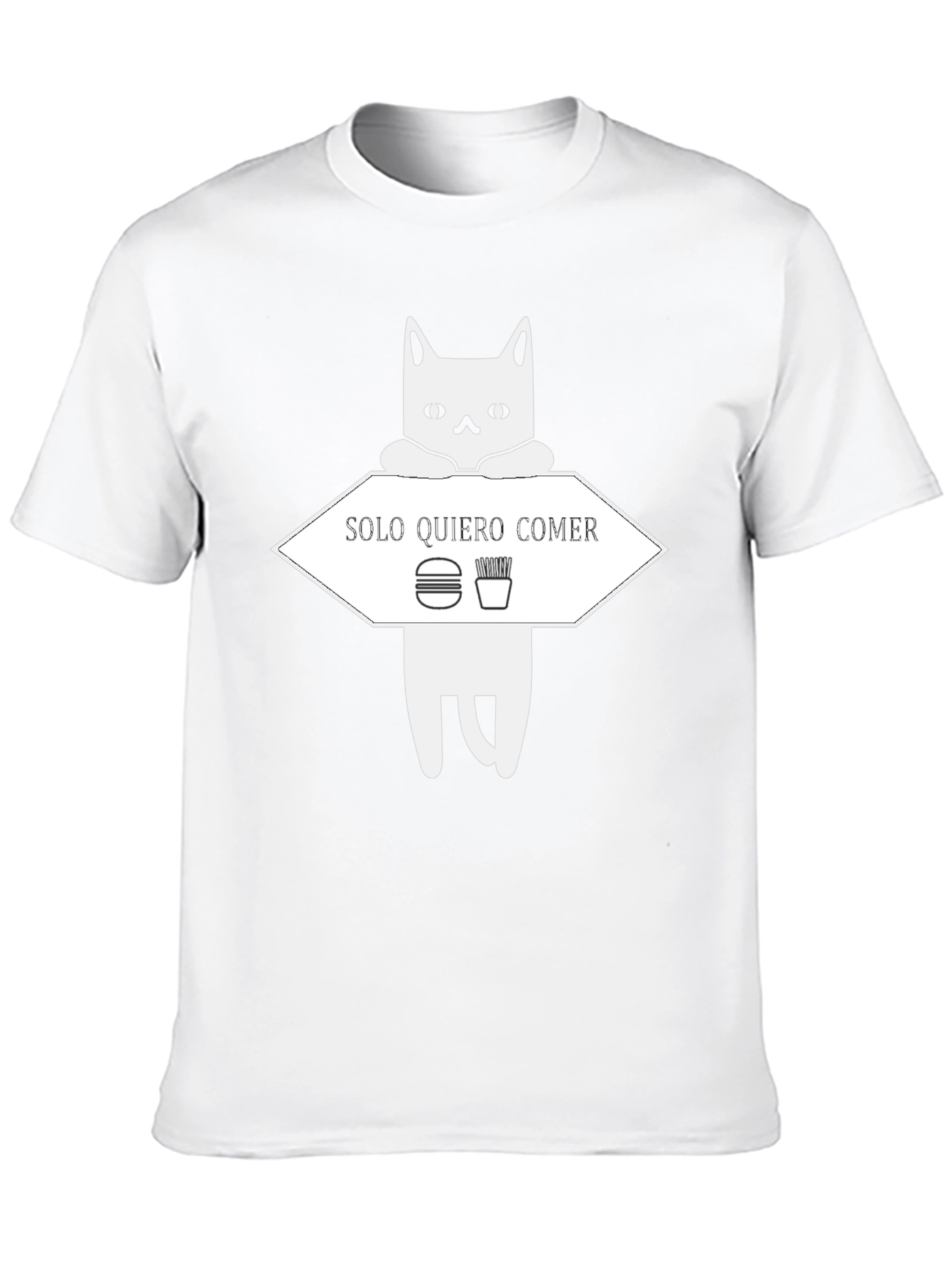 Solo Quiero Comer Funny Cat T-Shirt