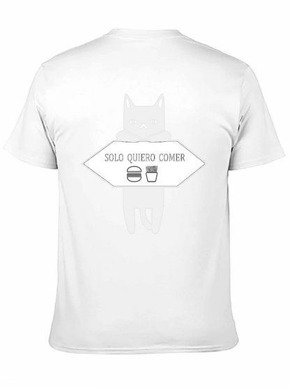 Solo Quiero Comer Funny Cat T-Shirt