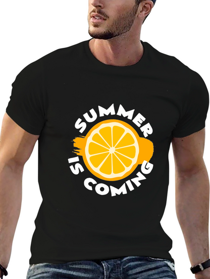 Summer Is Coming Black T-Shirt