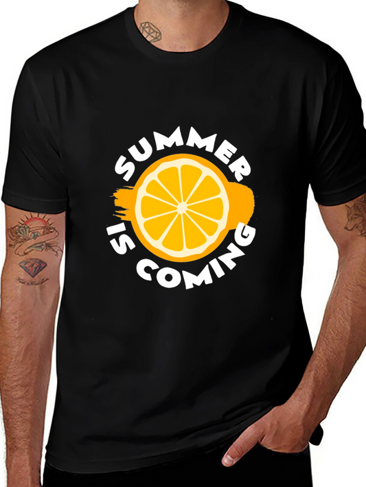 Summer Is Coming Black T-Shirt