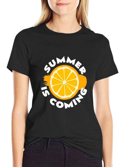 Summer Is Coming Black T-Shirt