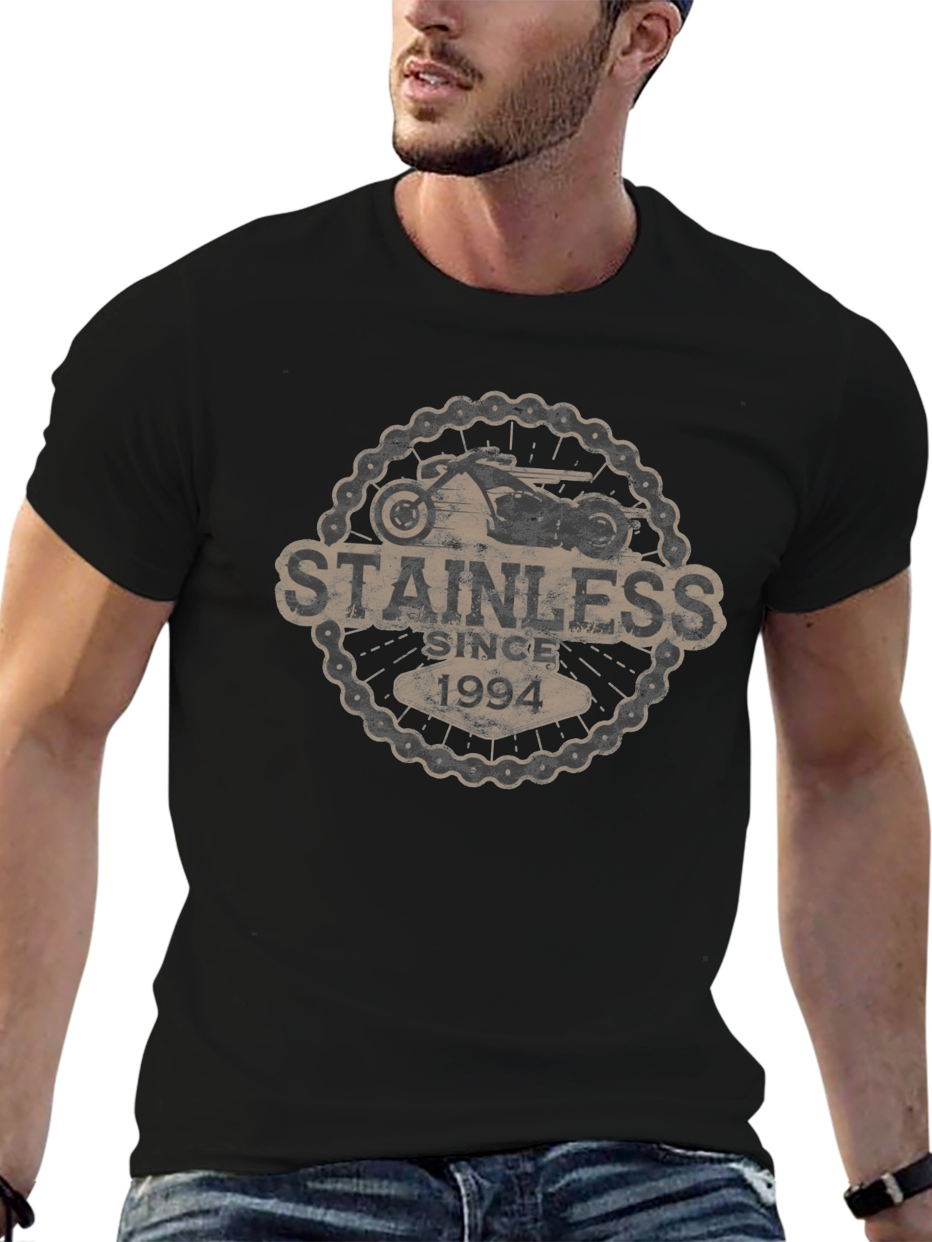Stainless Since 1994 Motorcycle T-Shirt
