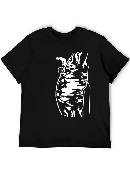Mountain Biker Silhouette Graphic T-Shirt