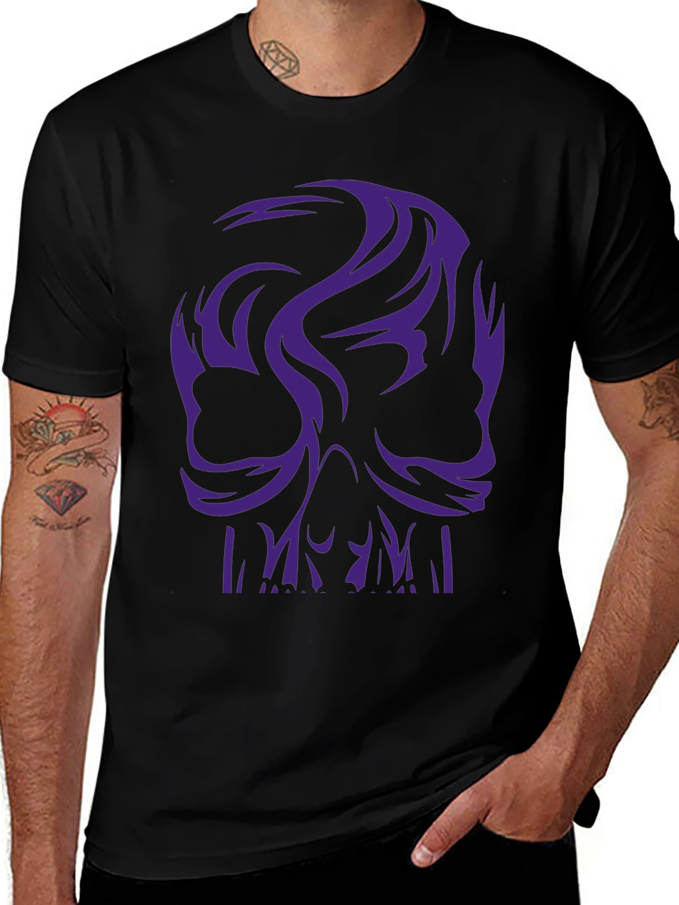 Skull Graphic Tee - Edgy Streetwear