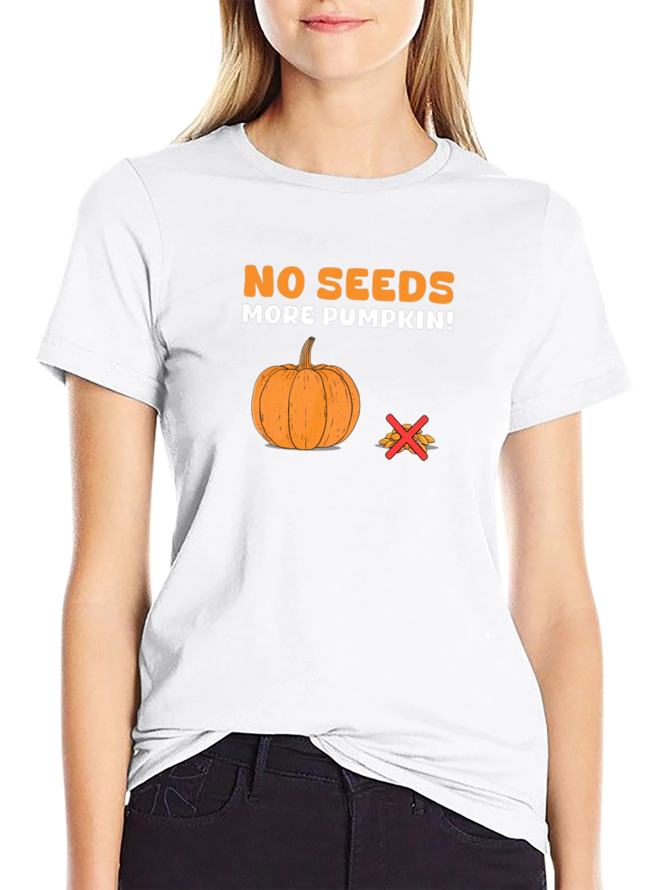 No Seeds More Pumpkin Graphic Tee