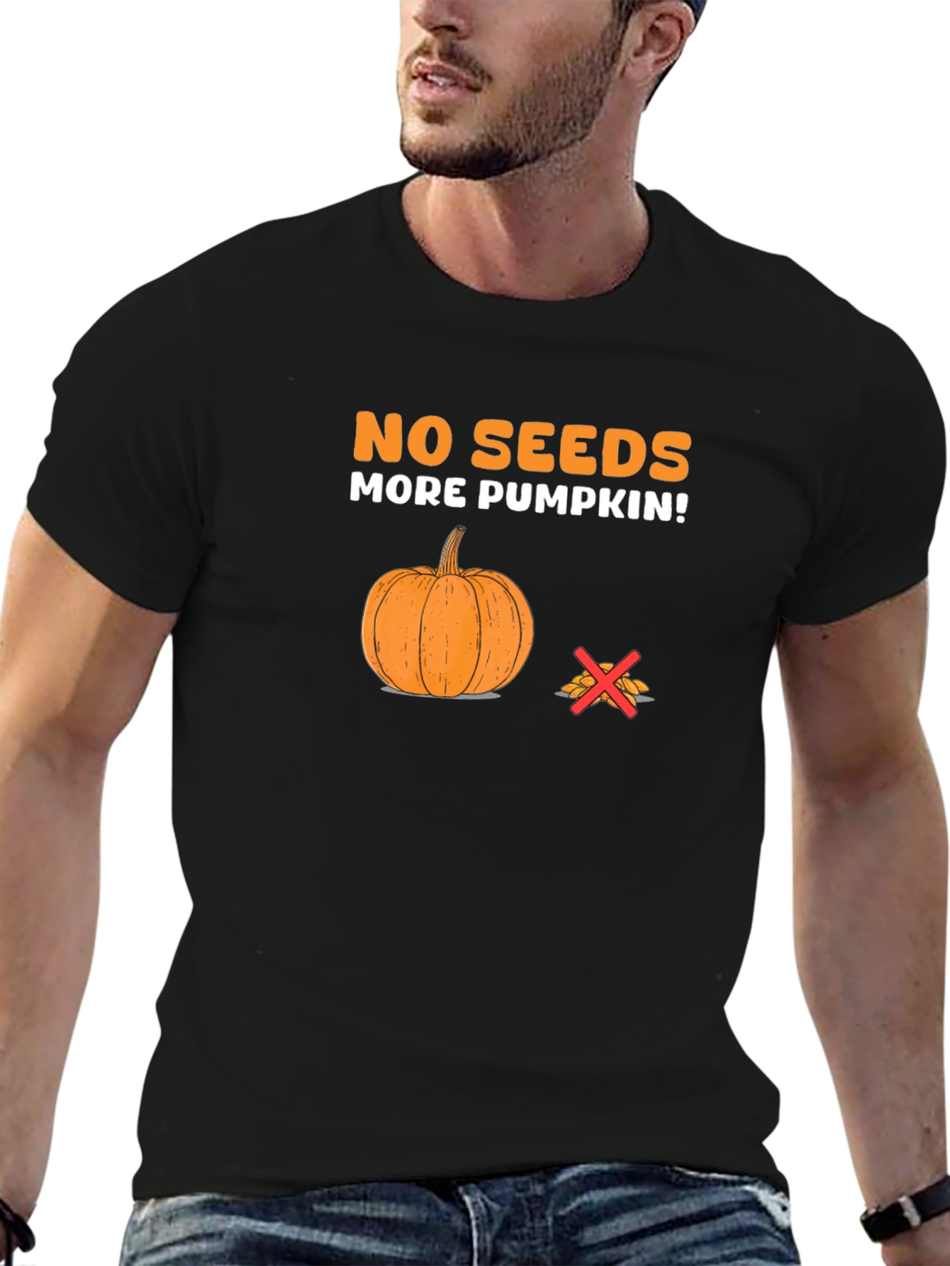 No Seeds More Pumpkin Graphic Tee