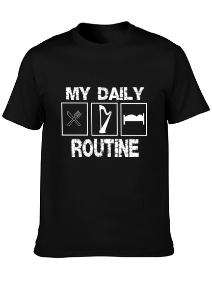 My Daily Routine T-Shirt - Eat Harp Sleep