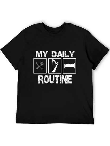My Daily Routine T-Shirt - Eat Harp Sleep