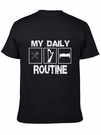 My Daily Routine T-Shirt - Eat Harp Sleep