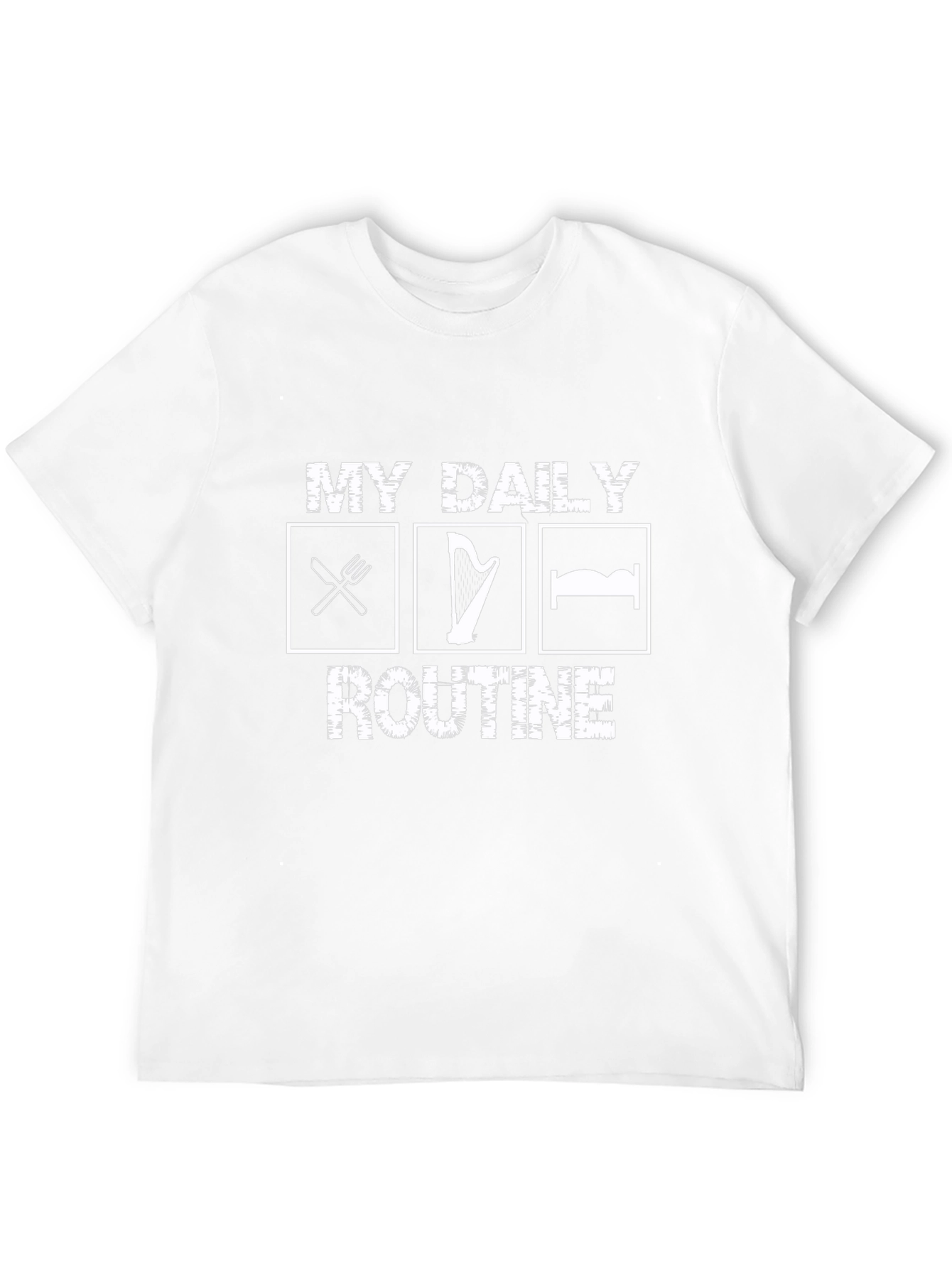 My Daily Routine T-Shirt - Eat Harp Sleep