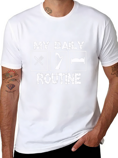 My Daily Routine T-Shirt - Eat Harp Sleep