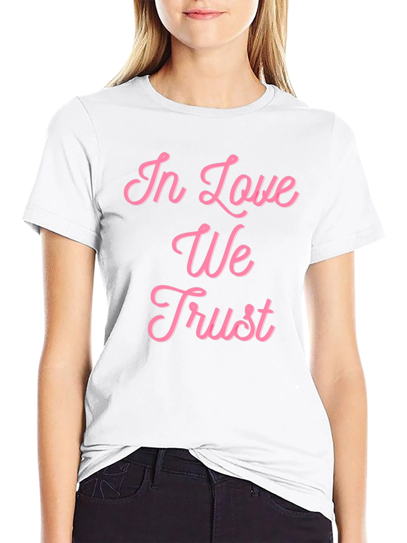 In Love We Trust Graphic Tee - Black