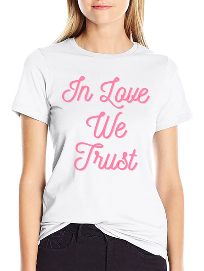 In Love We Trust Graphic Tee - Black