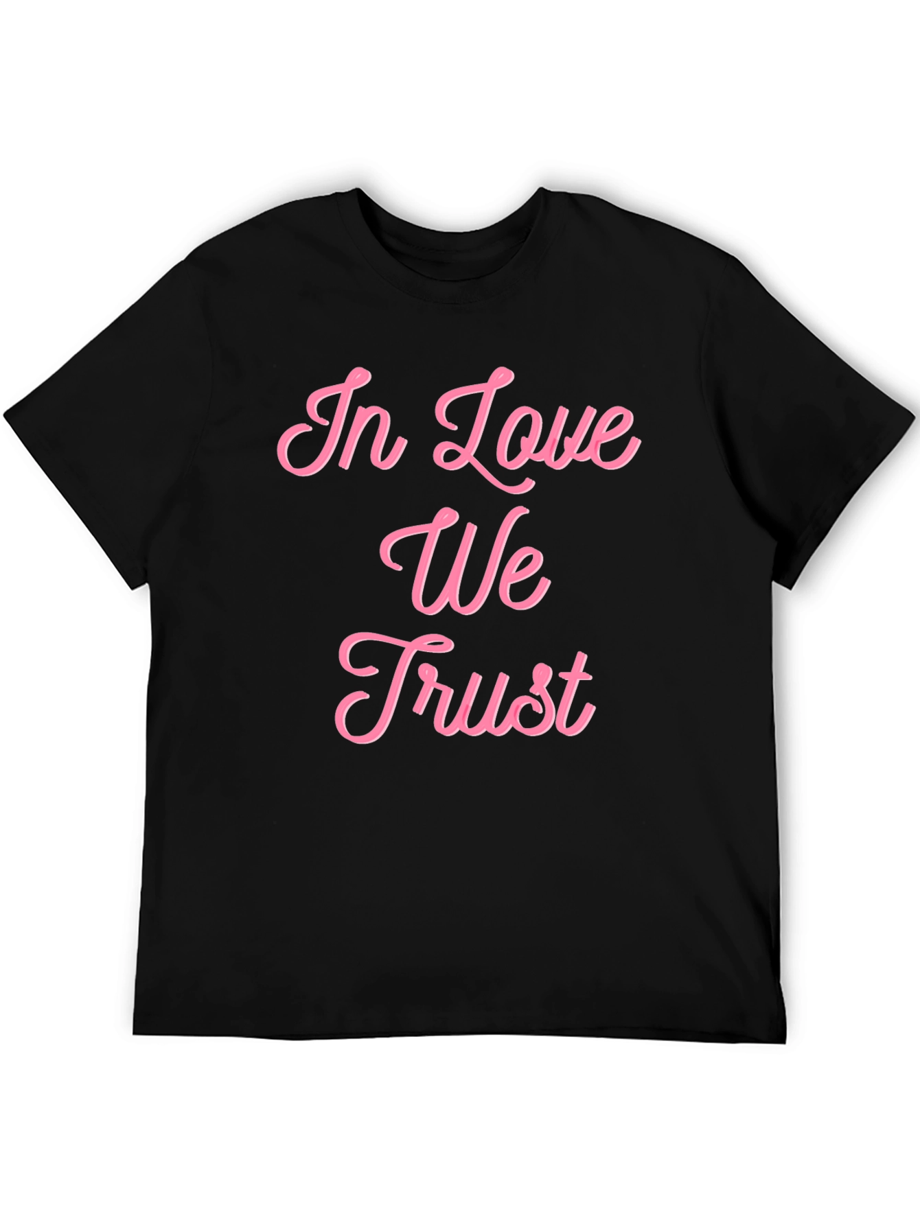 In Love We Trust Graphic Tee - Black