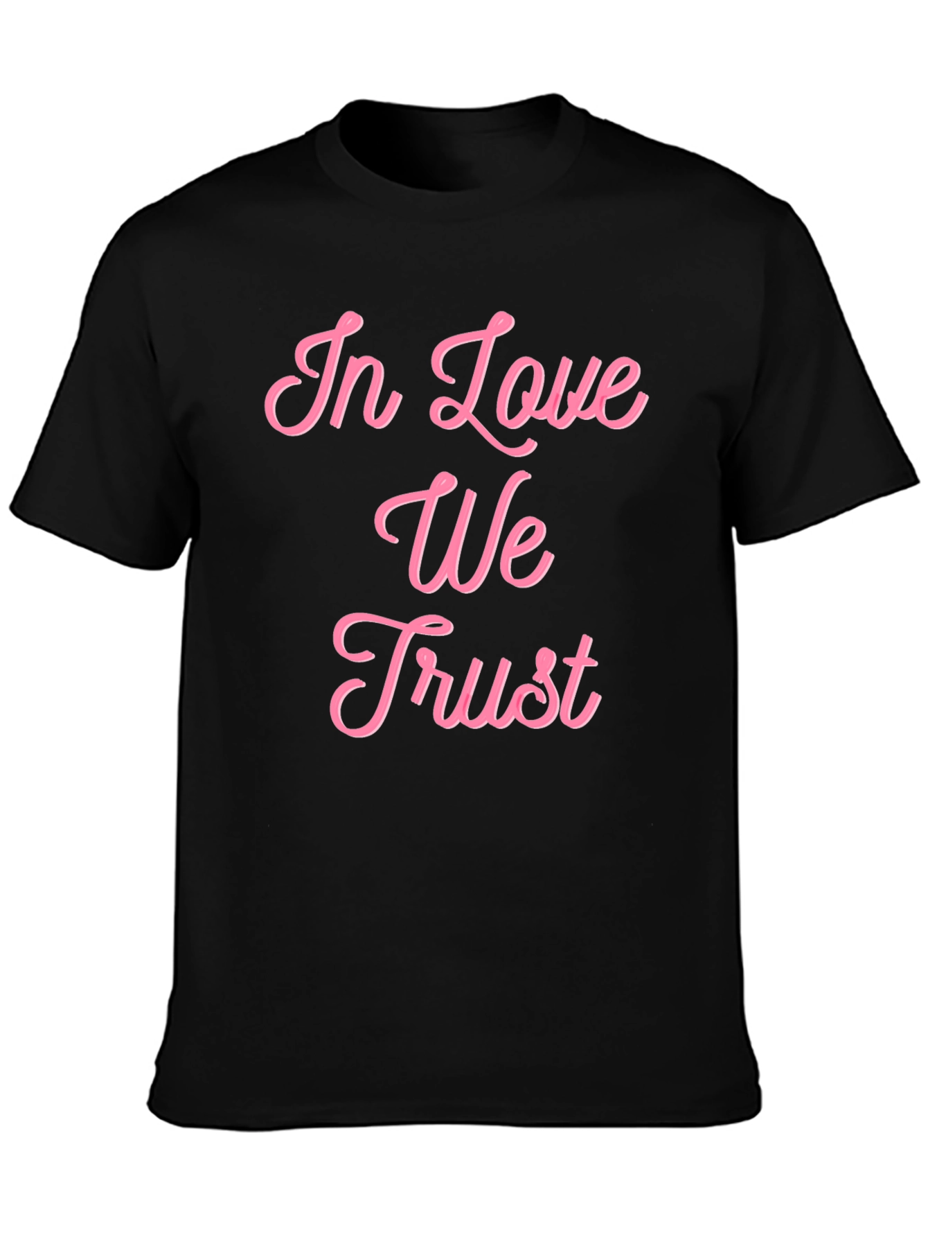 In Love We Trust Graphic Tee - Black
