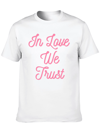 In Love We Trust Graphic Tee - Black