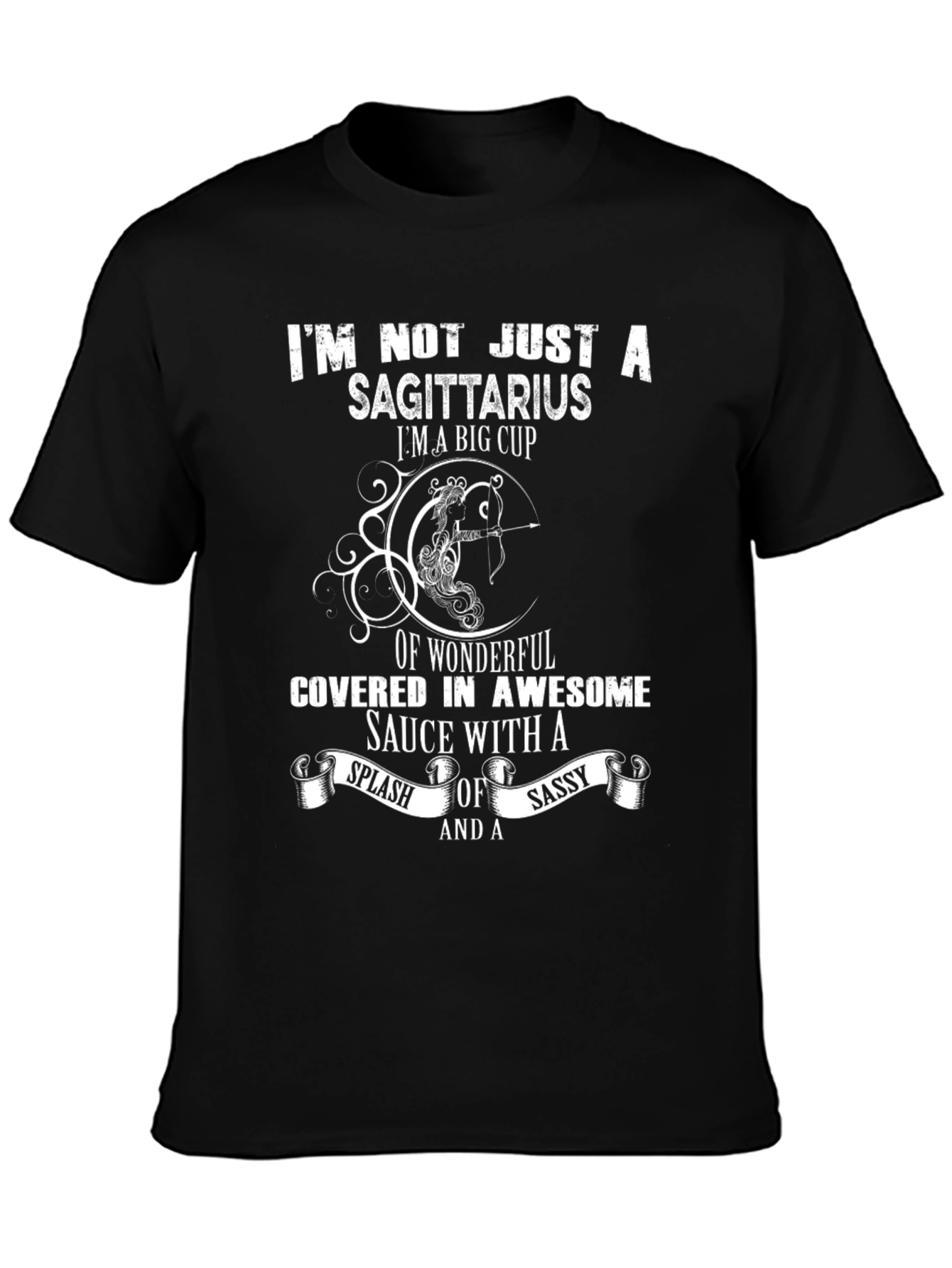 Sagittarius Zodiac Womens Graphic T-Shirt