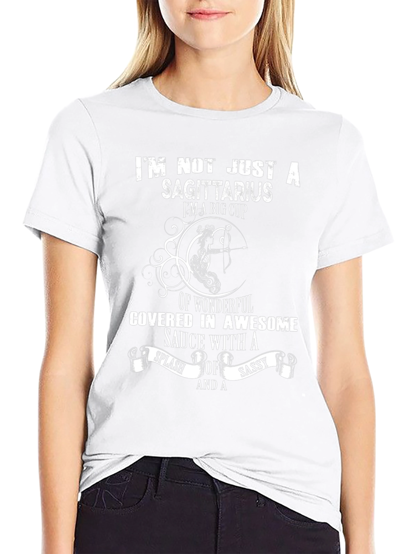 Sagittarius Zodiac Womens Graphic T-Shirt