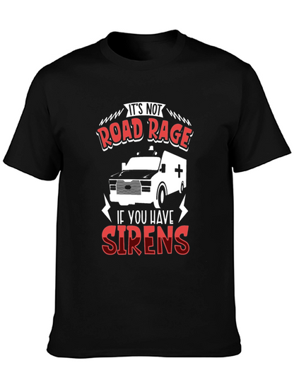 Road Rage Sirens Black T-Shirt