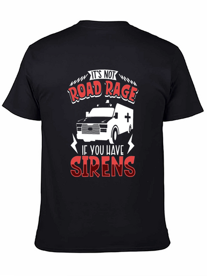 Road Rage Sirens Black T-Shirt