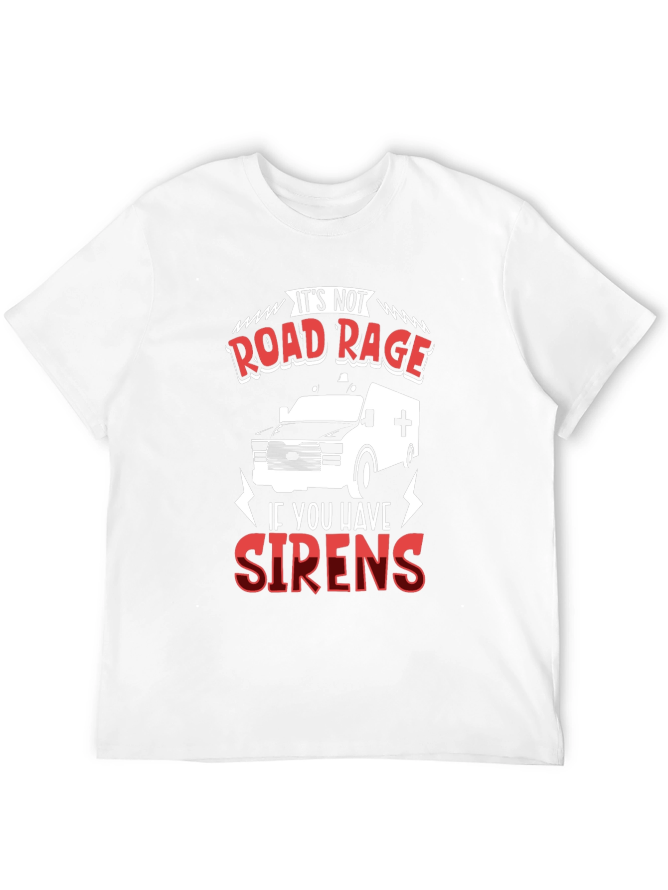 Road Rage Sirens Black T-Shirt