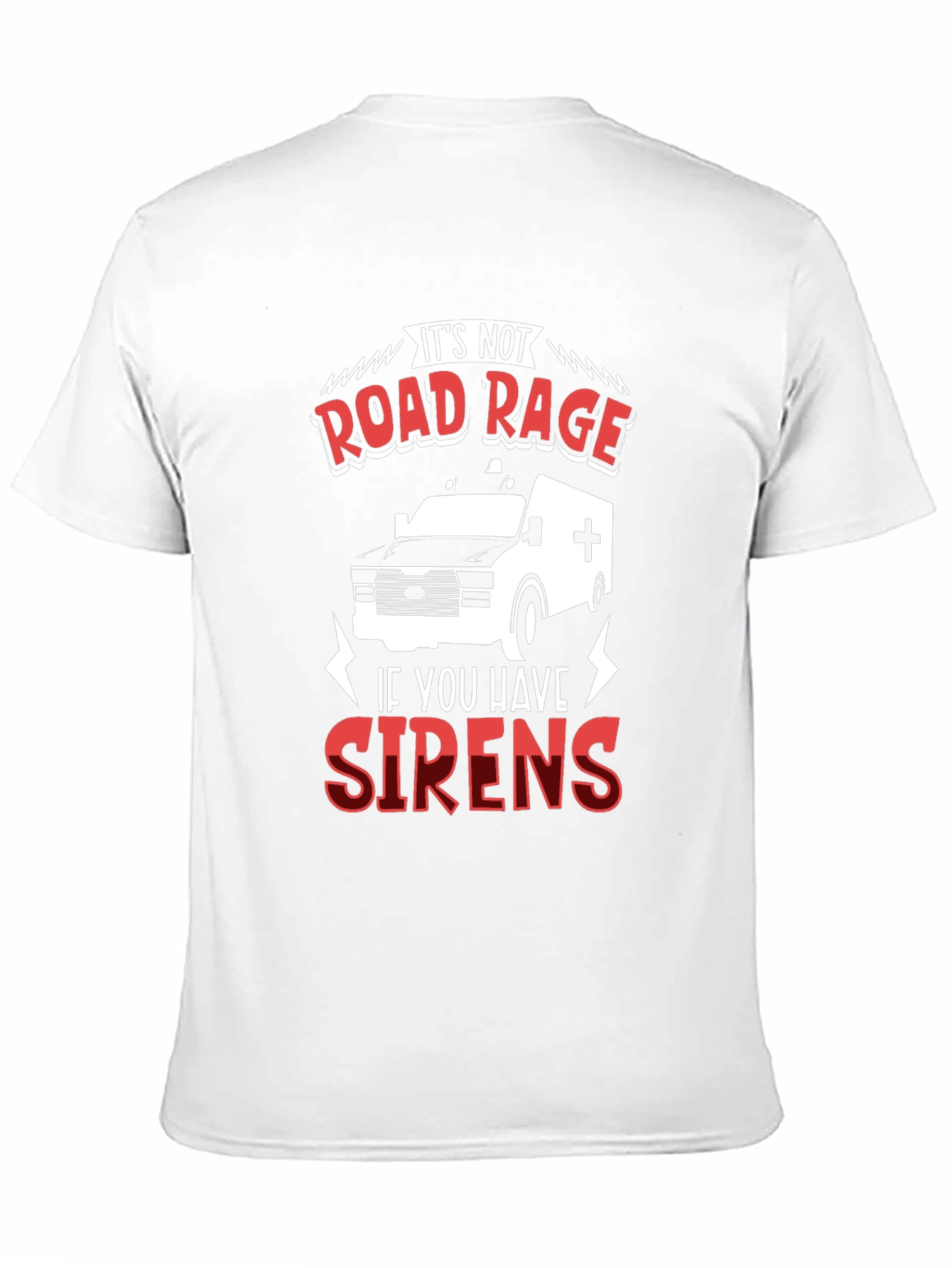Road Rage Sirens Black T-Shirt