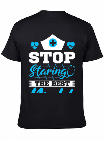 Stop Staring T-Shirt - Nurse Edition