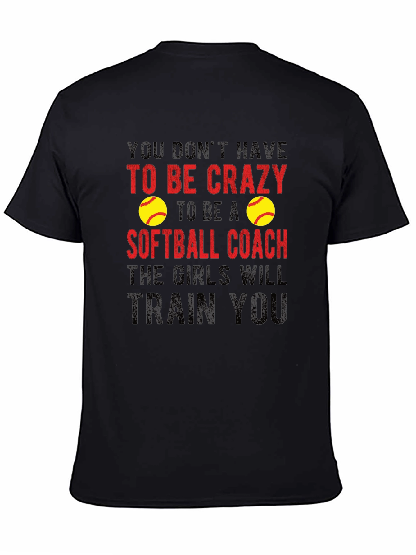 Crazy Softball Coach T-Shirt - Funny Gift Idea!