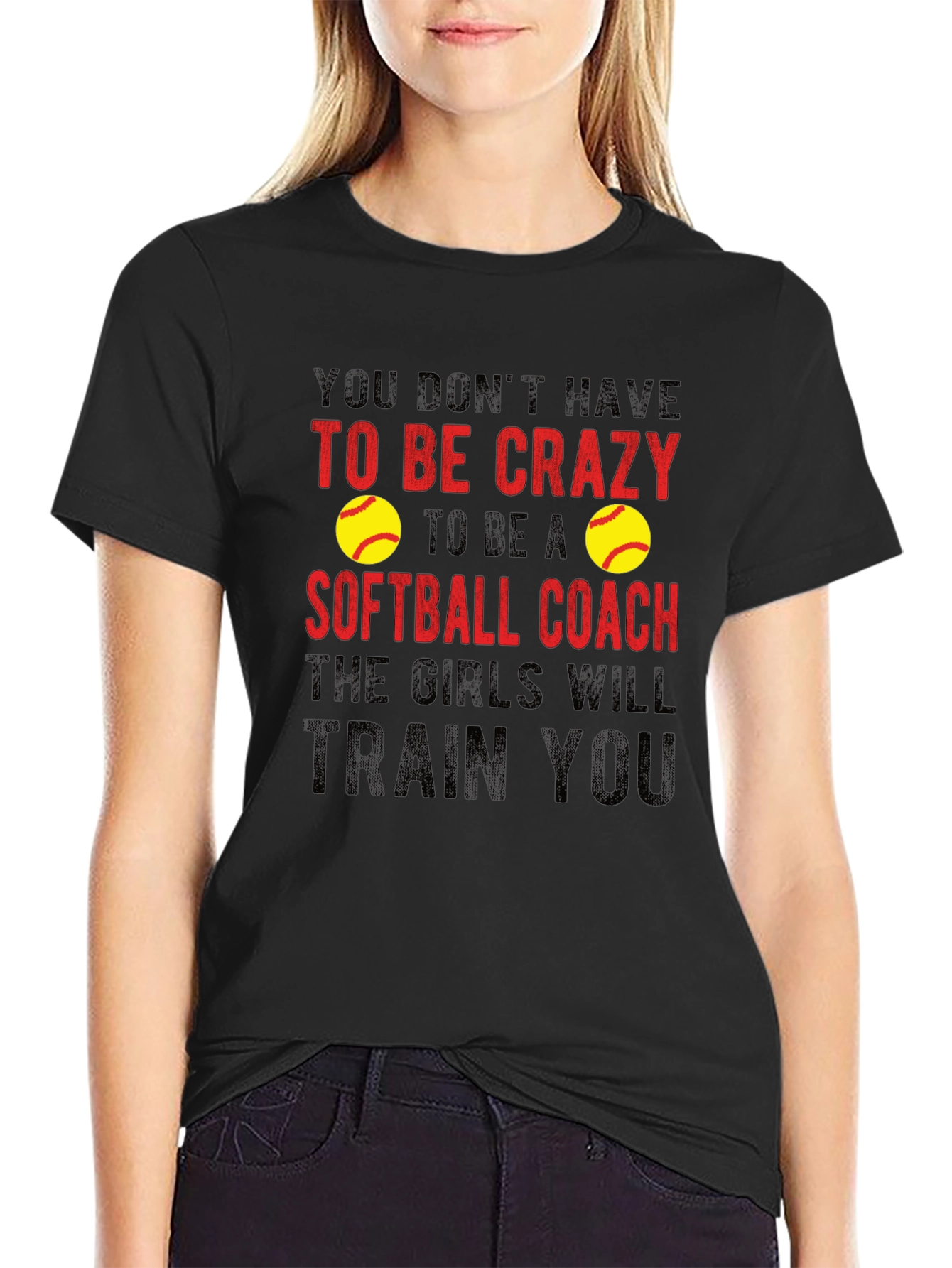Crazy Softball Coach T-Shirt - Funny Gift Idea!