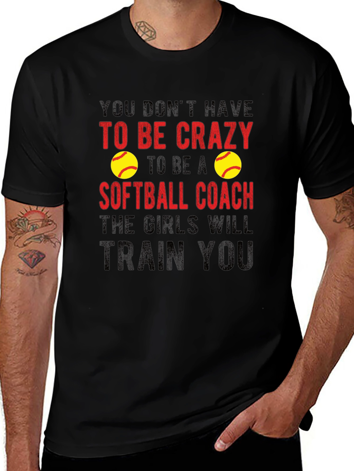 Crazy Softball Coach T-Shirt - Funny Gift Idea!