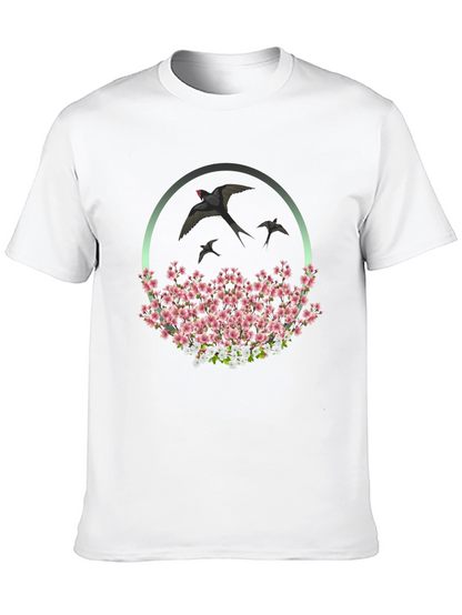 Swallow & Cherry Blossom Graphic Tee