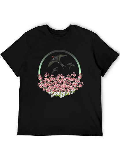 Swallow & Cherry Blossom Graphic Tee