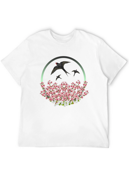 Swallow & Cherry Blossom Graphic Tee