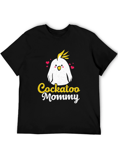 Cockatoo Mommy Graphic Tee - Cute Bird Lover Shirt